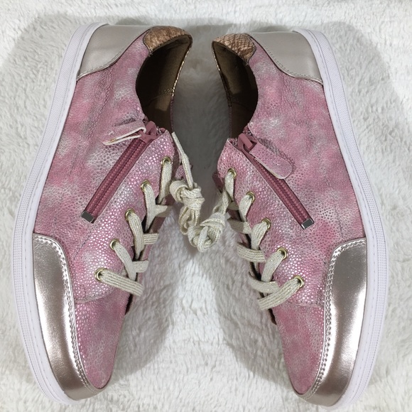 Soft Style Metallic Pink Fairfax Sneakers - Size 8 - Picture 3 of 8